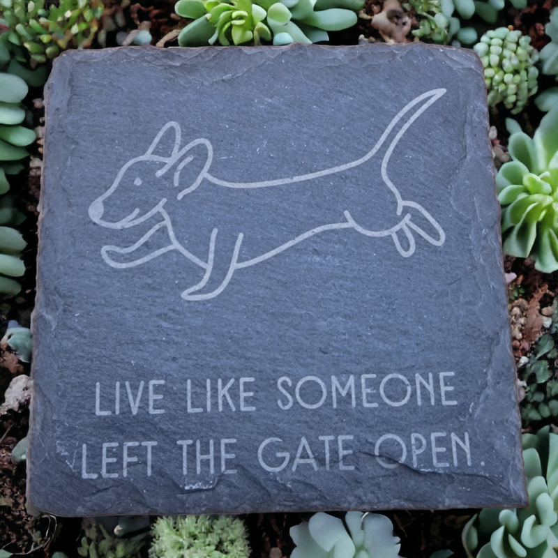 Personalisierbare Schiefer-Untersetzer - Individuelle Akzente für dein Zuhause oder den Campingplatz